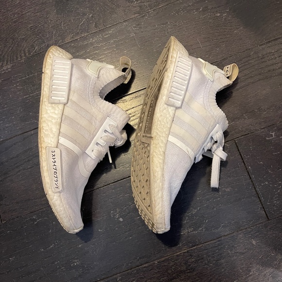 Adidas NMD R1 PK Japan Triple White Size US 6.5/ 39.5 Running Sneakers BZ0221 - Picture 3 of 9